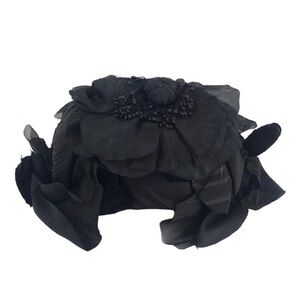 BIANCALANI FIRENZE MADE IN ITALY EXPRESSLY FOR BONWIT TELLER VINTAGE HAT BLACK